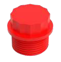 Bouchons filetés en plastique pour raccordements de tuyaux NPT
